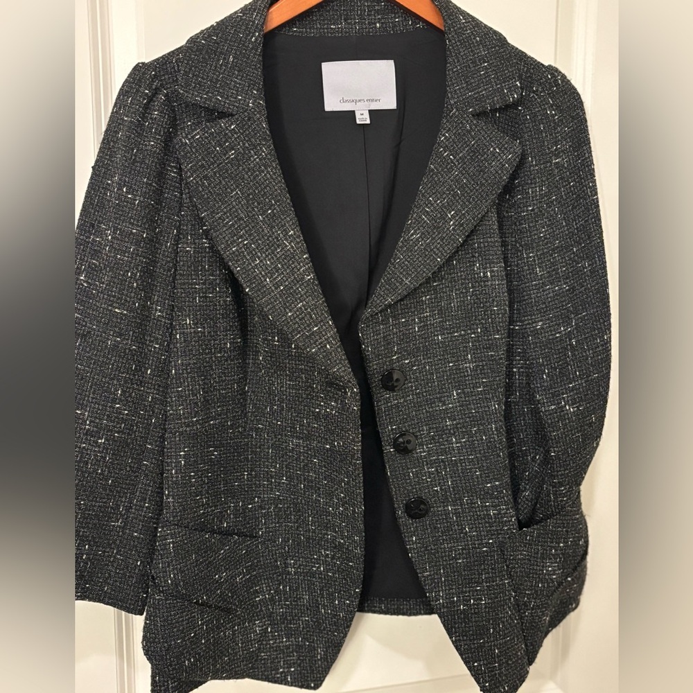 Classiques Entier Black tweed blazer